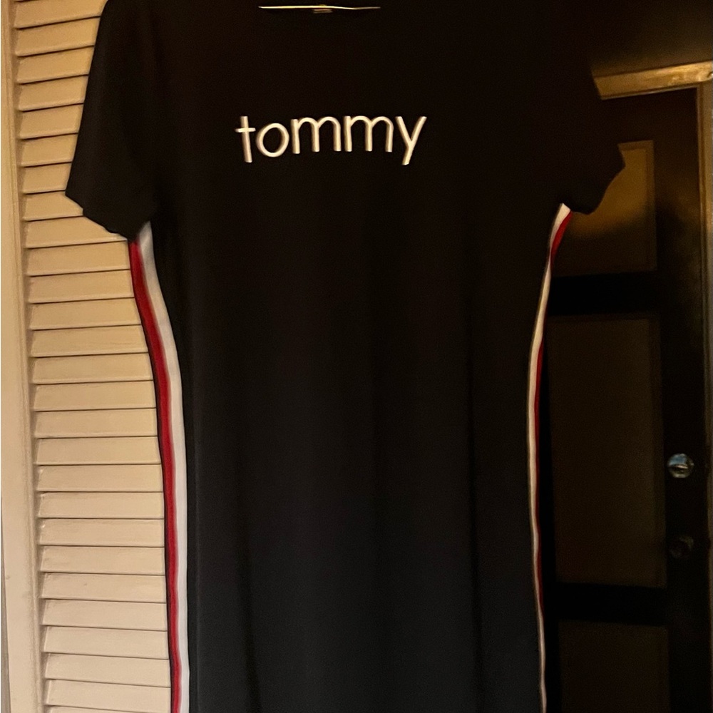 Tommy Hilfiger Black Dress with Red and White Accents